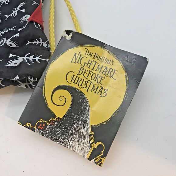 NEW Disney Nightmare Before Christmas Jack Pull String Bag Zip Pocket Backpack - Picture 8 of 9